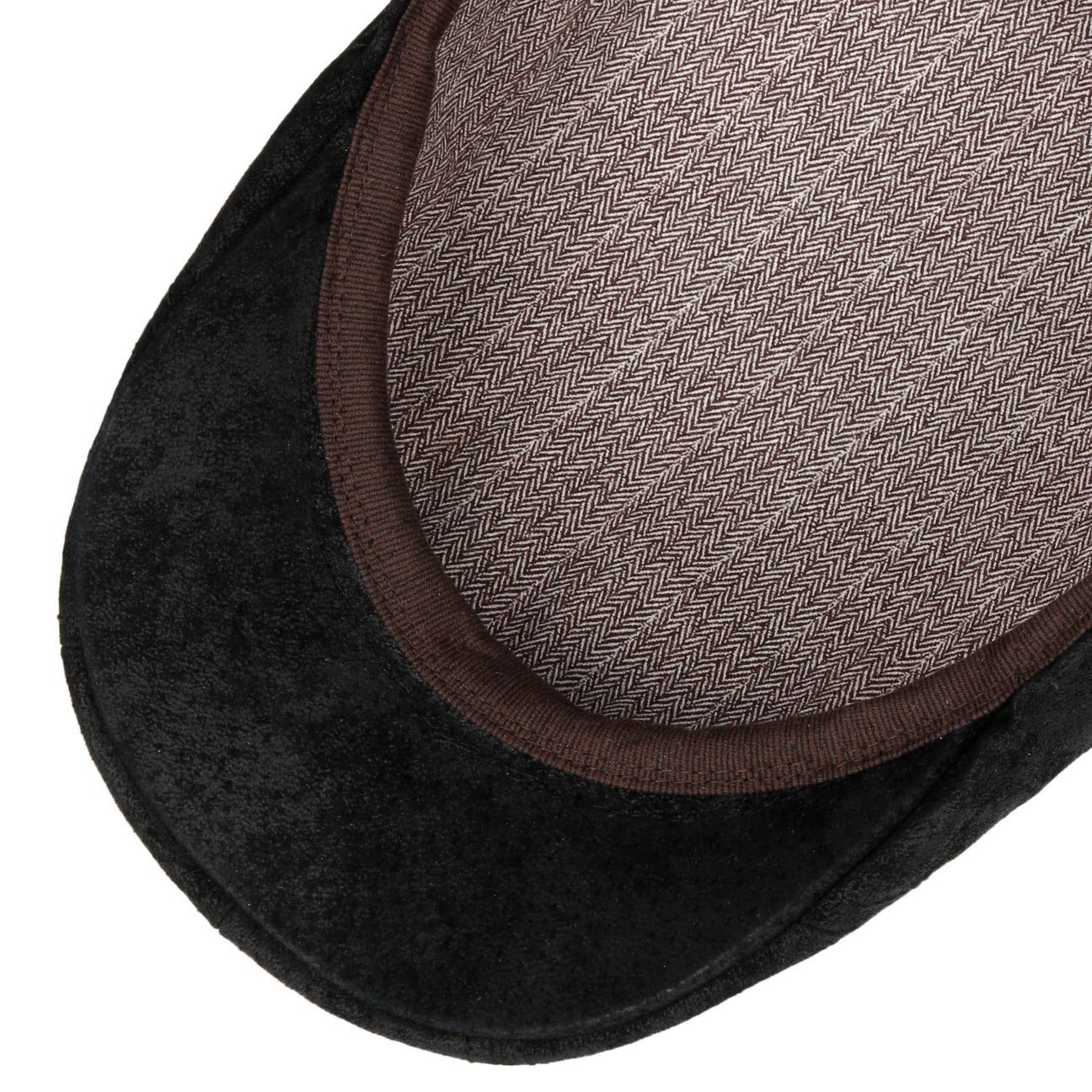 Stetson Madison Leder - Flatcap aus Leder - Pigskin - Schwarz