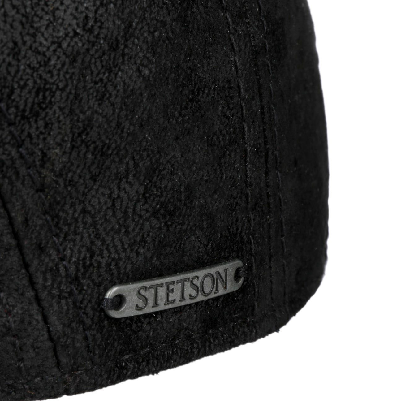 Stetson Madison Leder - Flatcap aus Leder - Pigskin - Schwarz