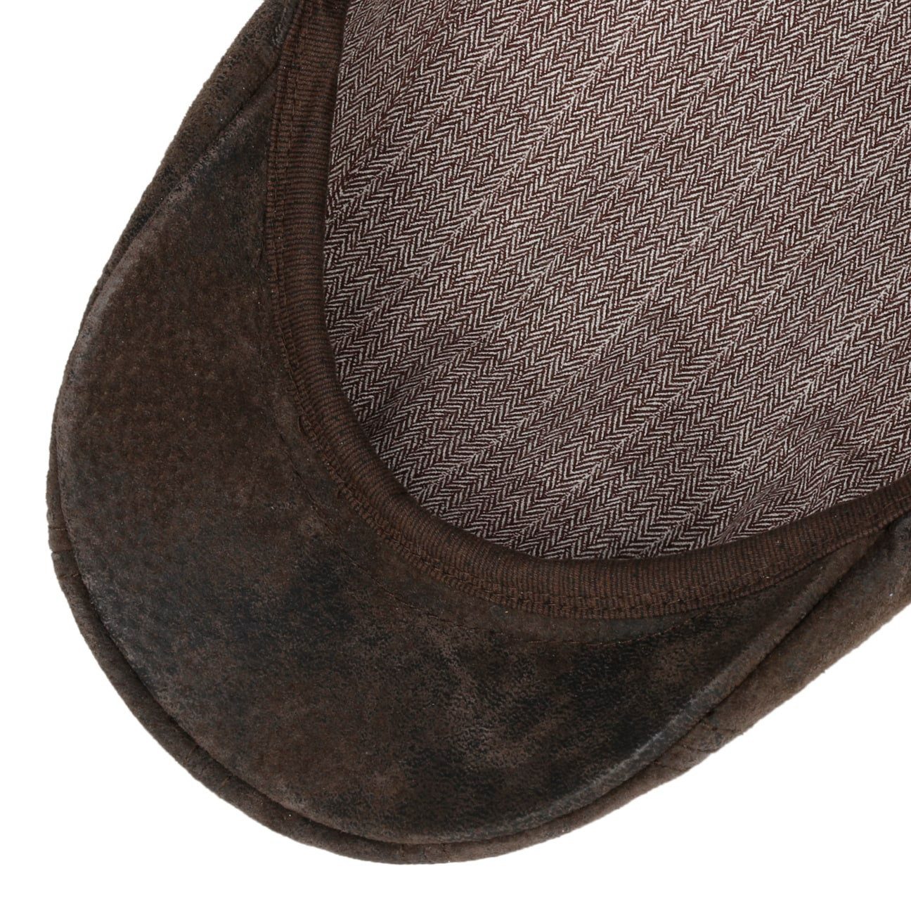Stetson Madison Leder - Flatcap aus Leder - Pigskin - Braun