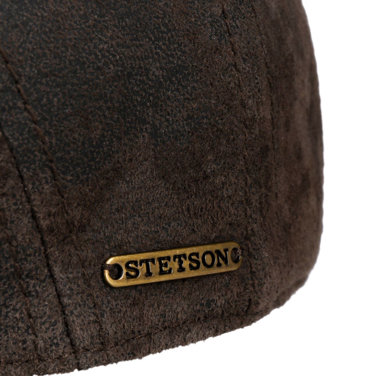 Stetson Madison Leder - Flatcap aus Leder - Pigskin - Braun