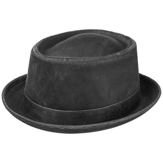 Stetson Odenton Vintage Pork Pie - Old Cotton - Futter aus Baumwolle - Schwarz