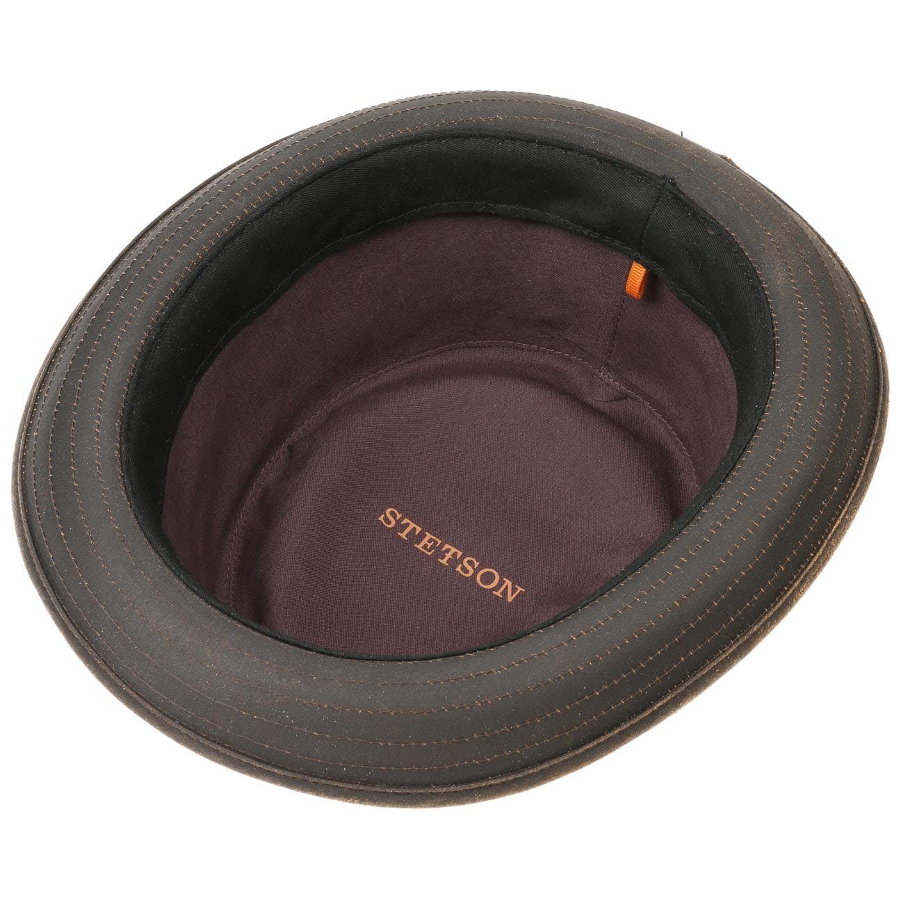 Stetson Odenton Vintage Pork Pie - Old Cotton - Futter aus Baumwolle - Braun