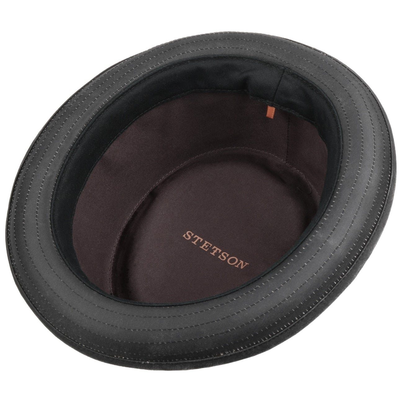 Stetson Odenton Vintage Pork Pie - Old Cotton - Futter aus Baumwolle - Schwarz