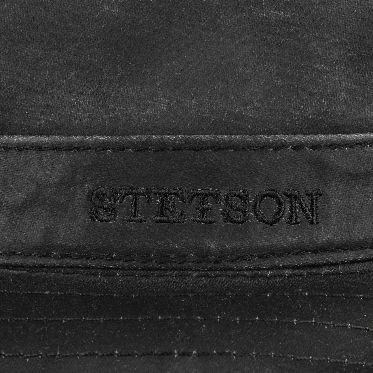 Stetson Odenton Vintage Pork Pie - Old Cotton - Futter aus Baumwolle - Schwarz