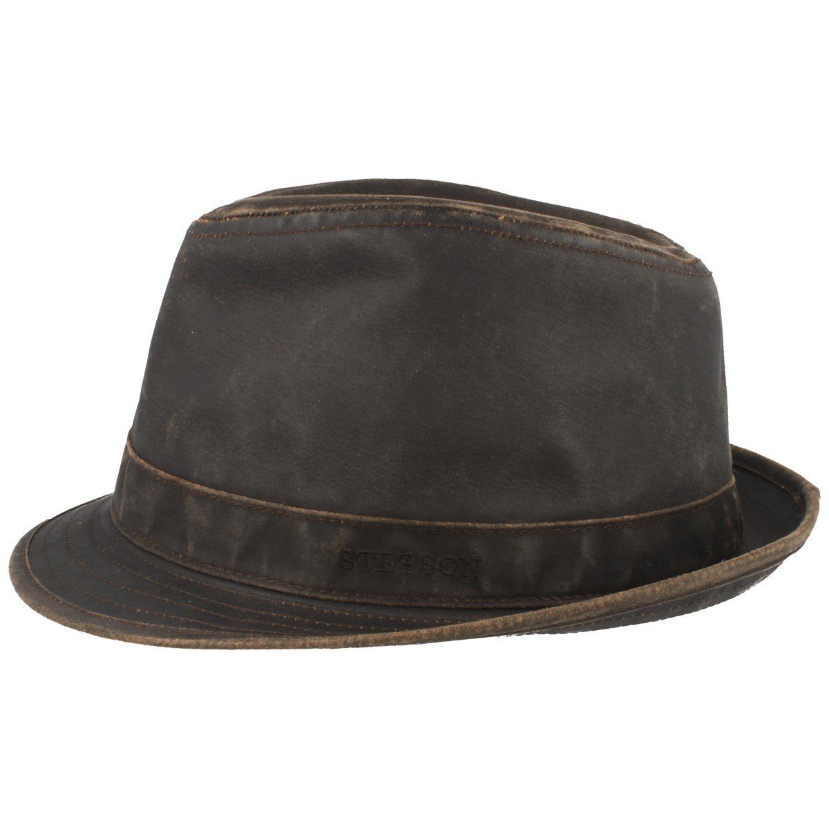 Stetson Odessa Vintage Trilby - Old Cotton - Futter aus Baumwolle - Braun