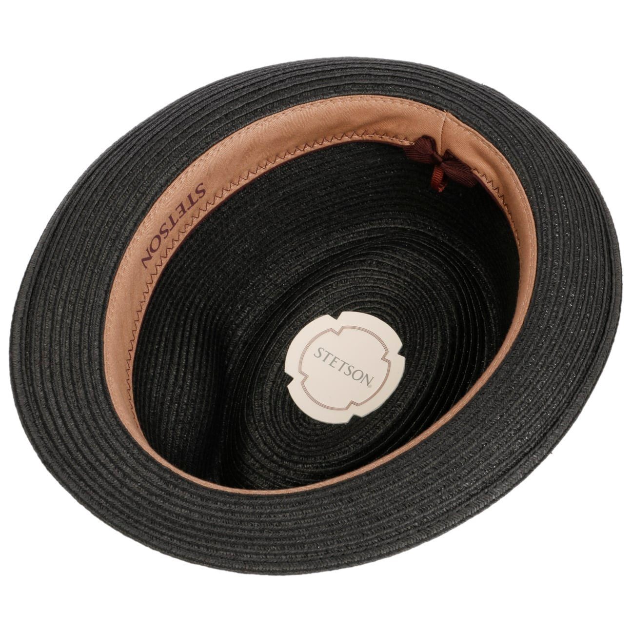 Stetson Dawson Plains - Trilby - Toyo Strohut - Aus 100% Viskose- Mit UV-Schutz 40 - Schwarz