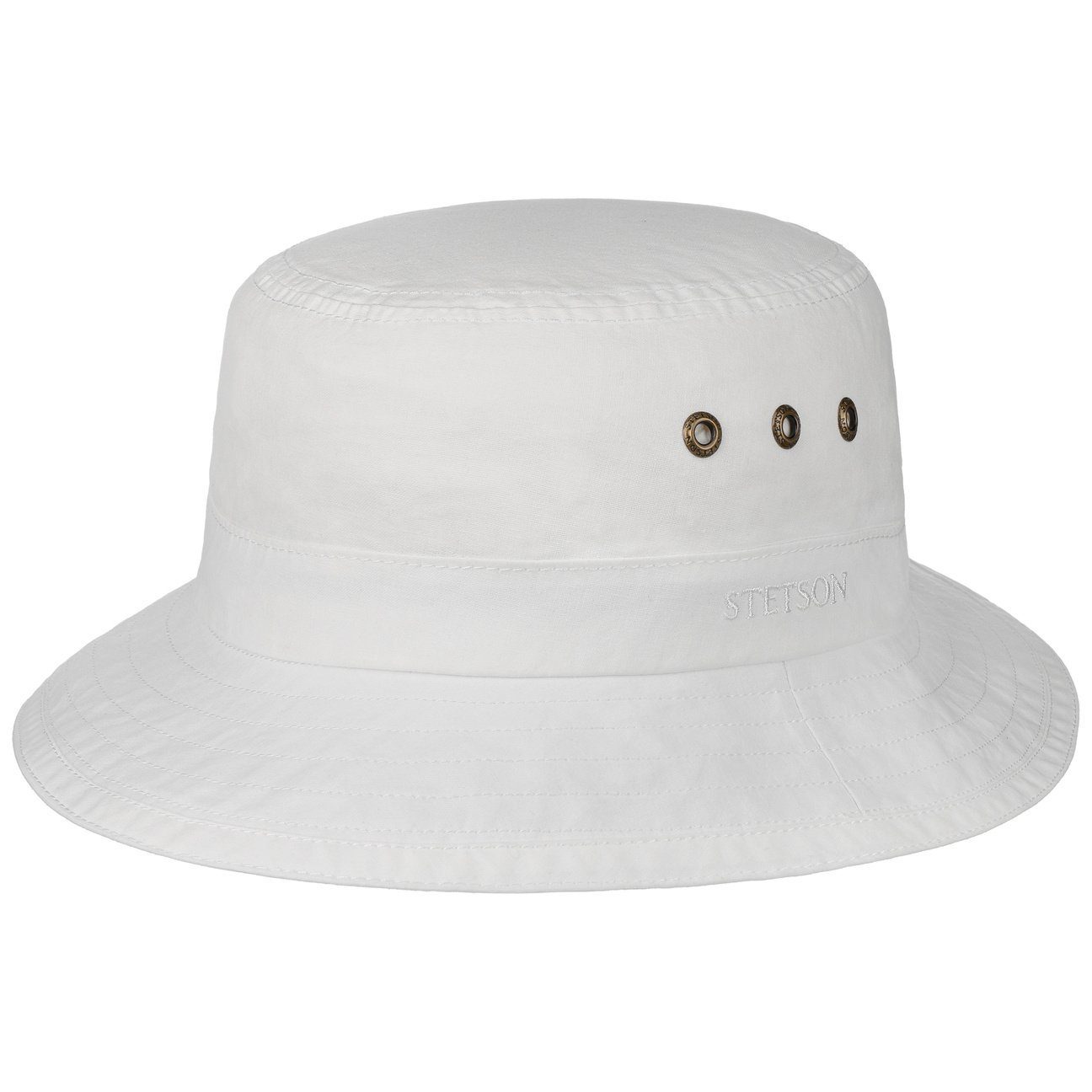 Stetson Reston Organic Bucket - Nachhaltig - Anglerhut aus 100% organischer Baumwolle - Weiss