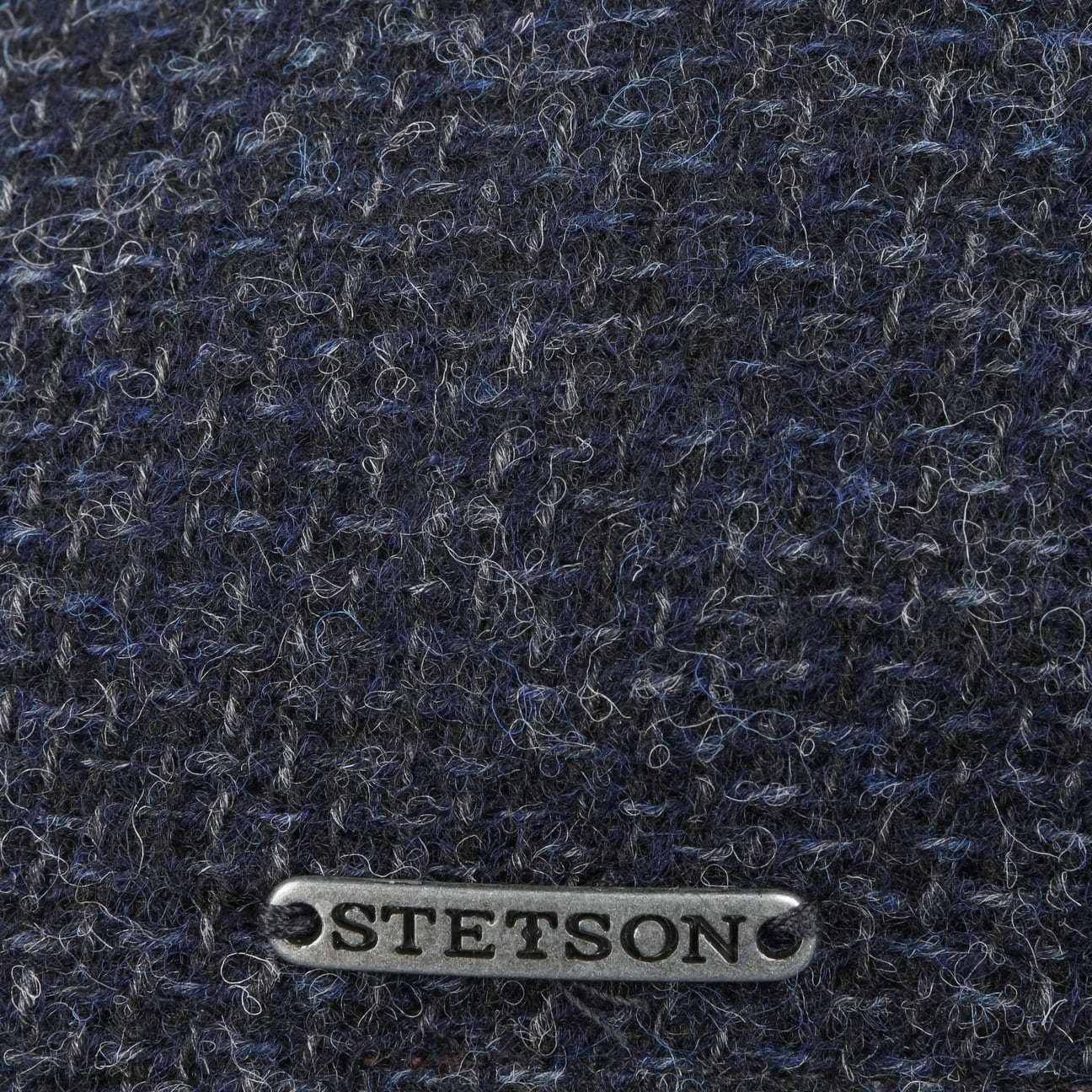 Stetson Texas Shetland - Duck Cap aus 100% Shetland-Wolle - Blau