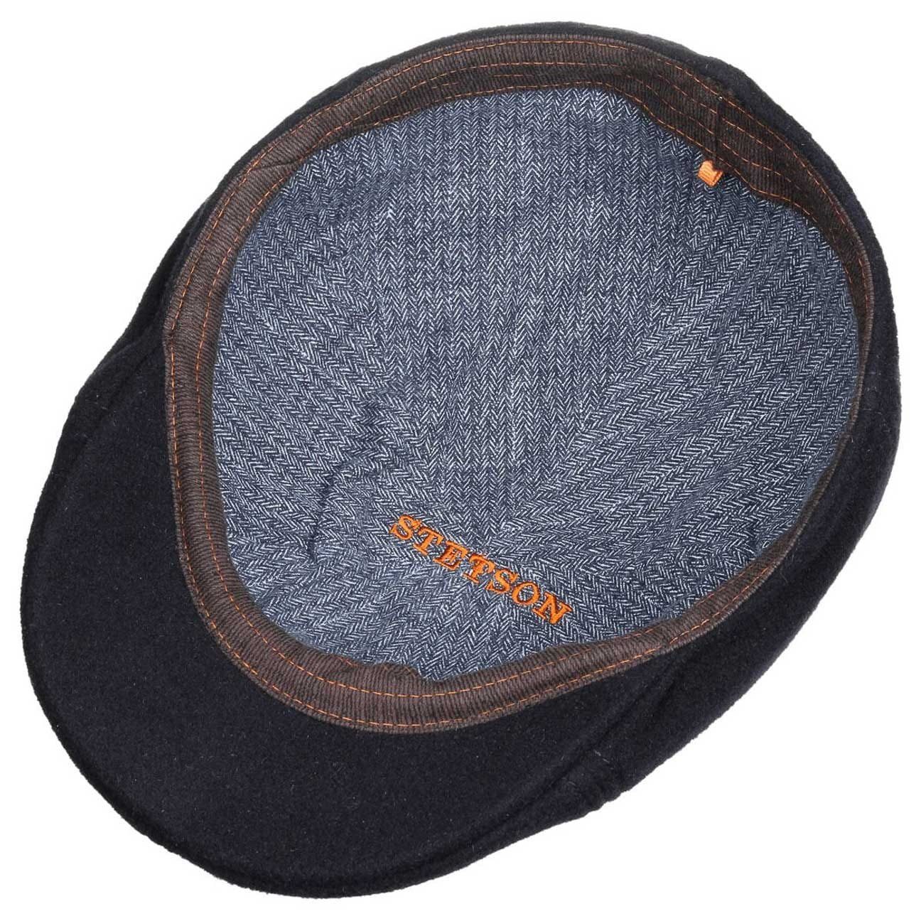 Stetson Texas Wool Cashmere - Duck Cap mit Kaschmir - Dunkelblau