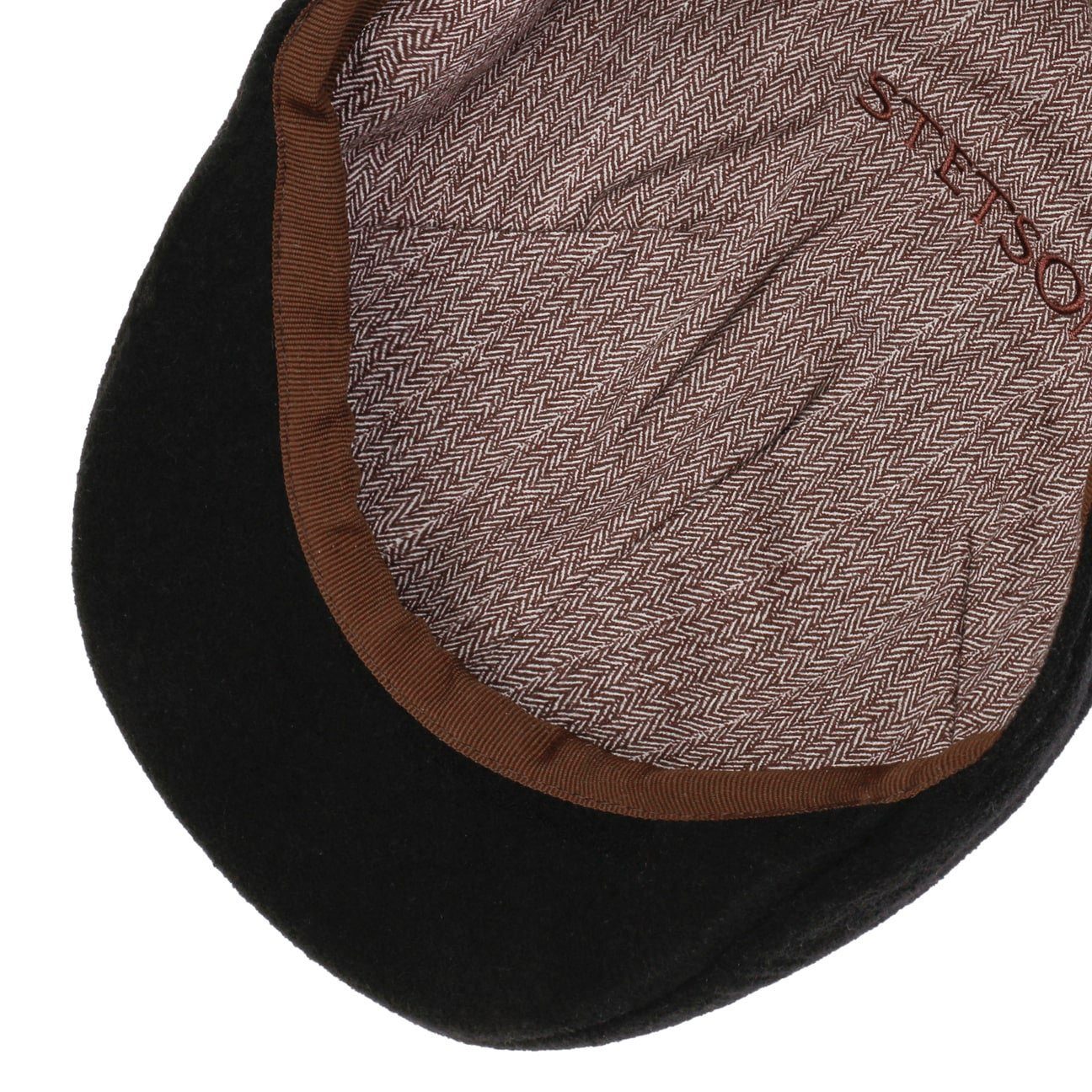Stetson Texas Wool Cashmere - Duck Cap mit Kaschmir - Schwarz