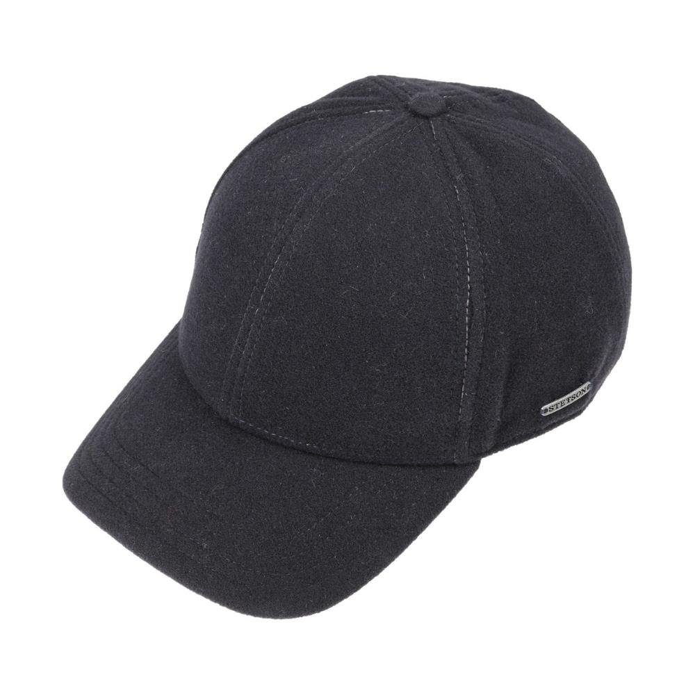 Stetson Vaby Wolle Kaschmir Basecap - mit Ohrenklappen - Dunkelblau