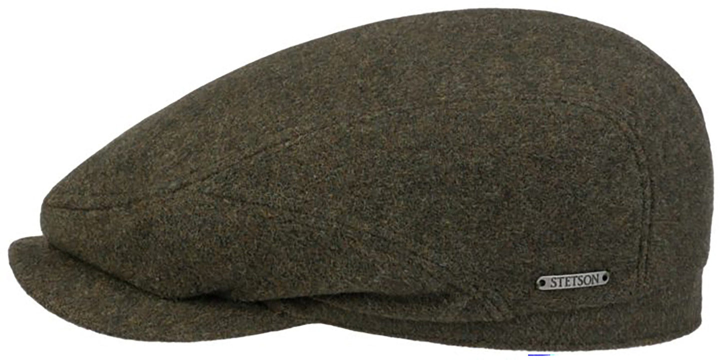 Stetson Driver Cap Wolle Kaschmir - Flatcap - Cap aus Wolle - Dunkelgrün