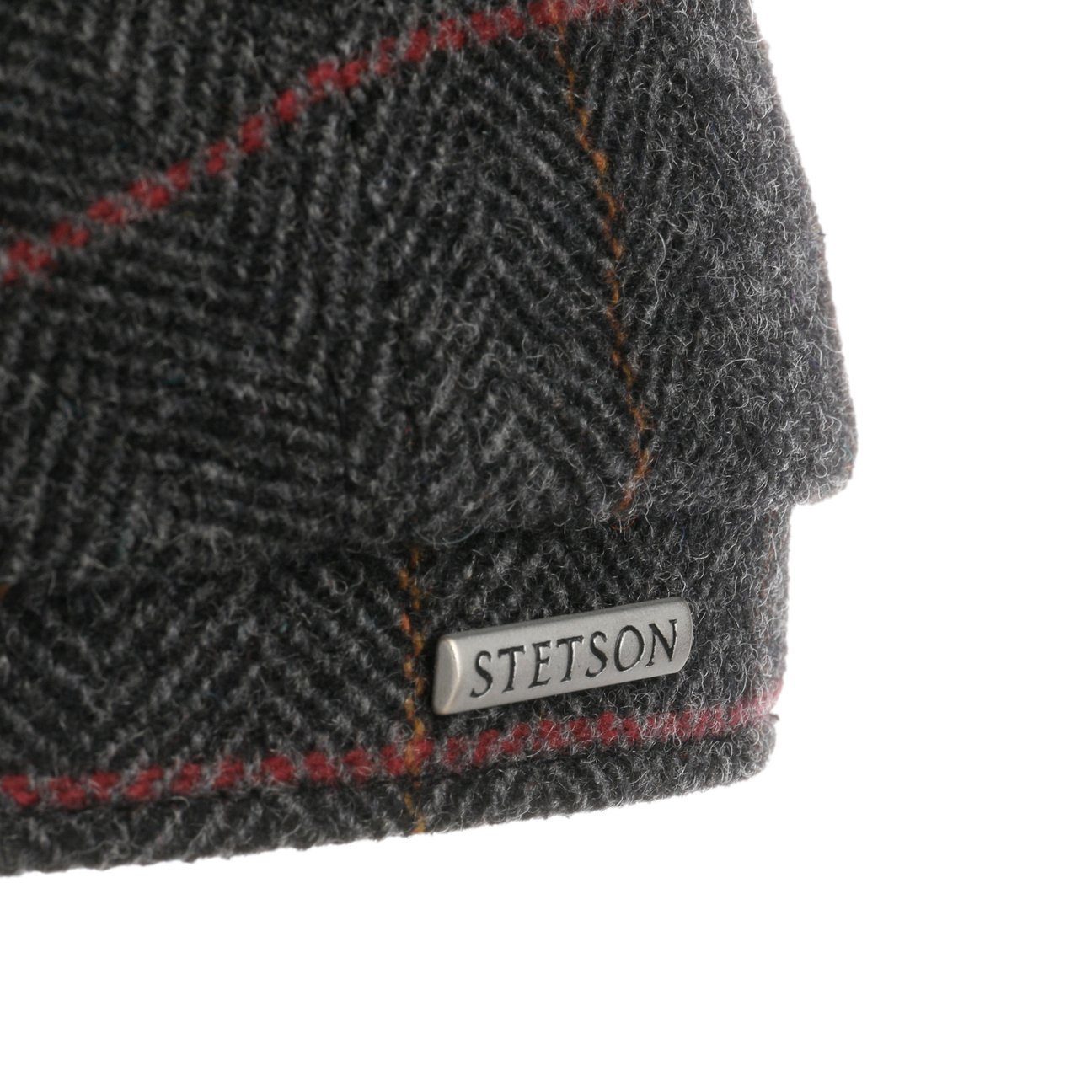 Stetson Hatteras Ore Colour - Fischgrat - Schirmmütze aus 100% Wolle - 331 - Dunkelgrau