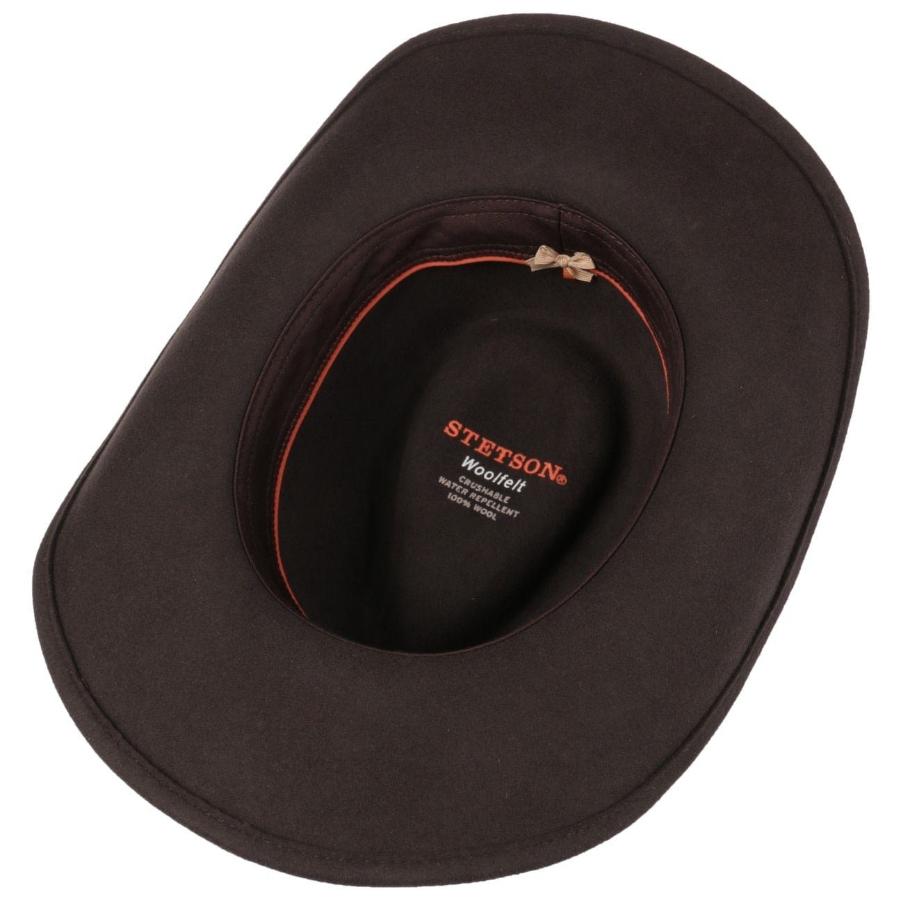 Stetson Hackberry Western Woolfelt Traveller - Wollfilzhut - Knautschbar / Wasserfest - Braun