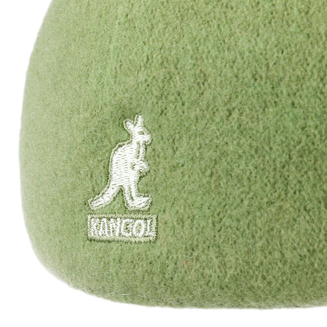 Kangol Seamless 507 Wolle Flatcap Schiebermütze - Sea Kelp - Grün