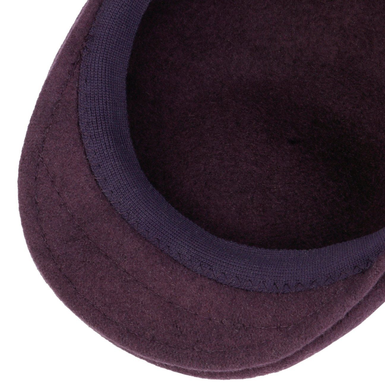 Kangol Seamless 507 Wolle Flatcap Schiebermütze - Deep Plum - Pflaume