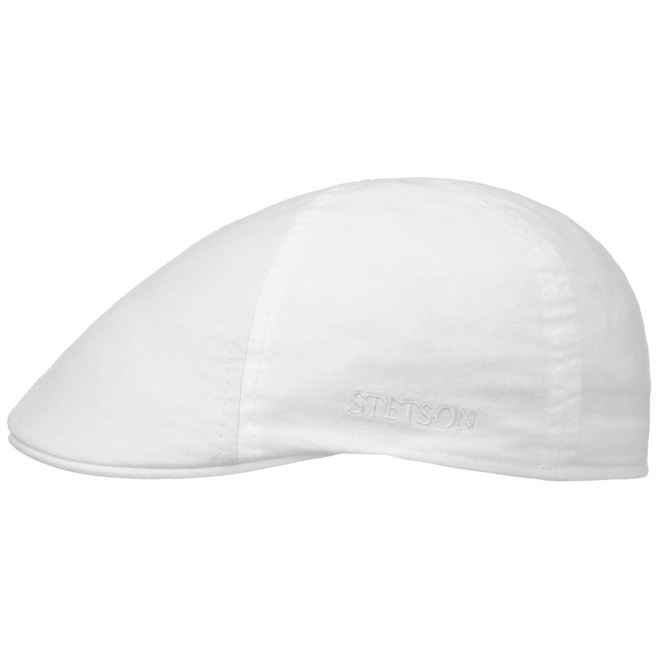 Stetson Texas Organic Duck Cap  - Nachhaltig - Cap aus 100% organischer Baumwolle - Weiss