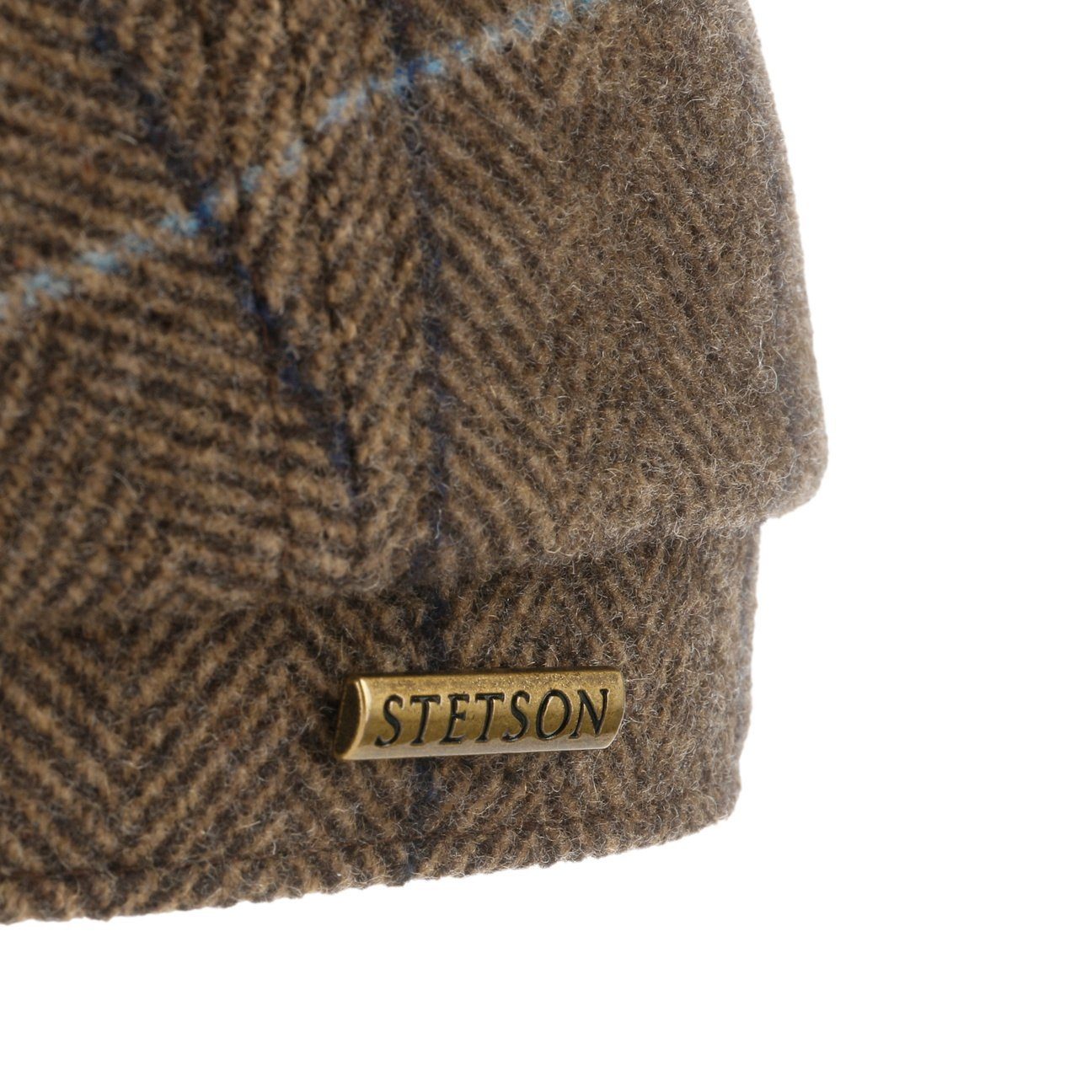 Stetson Hatteras Ore Colour - Fischgrat - Schirmmütze aus 100% Wolle - 376 - Braun