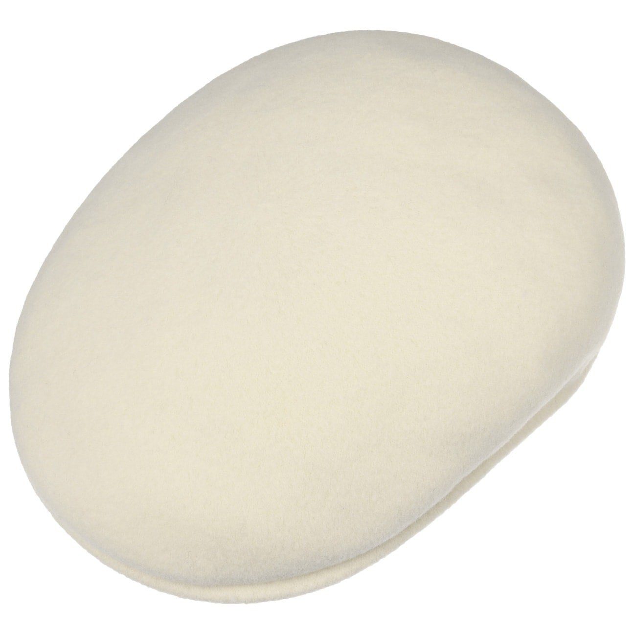 Kangol 504 Wolle Flatcap Schiebermütze - White - Weiß