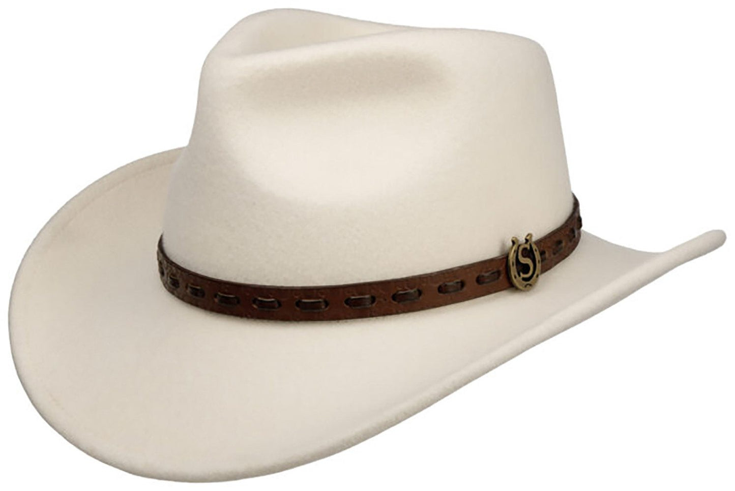 Stetson Western Woolfelt Horseshoe Traveller - Wollfilzhut - Knautschbar / Wasserfest - Hellbeige