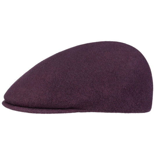 Kangol Seamless 507 Wolle Flatcap Schiebermütze - Deep Plum - Pflaume