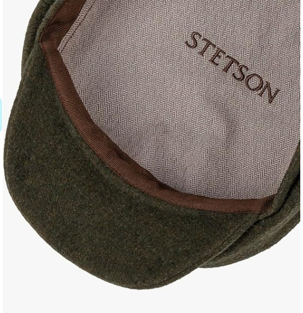 Stetson Hatteras Wolle Kaschmir - Flatcap - 8-teilig - Oliv