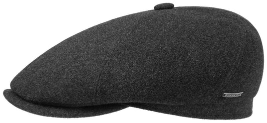 Stetson Brooklin Wolle Kaschmir - Flatcap - 6-teilig - Anthrazit