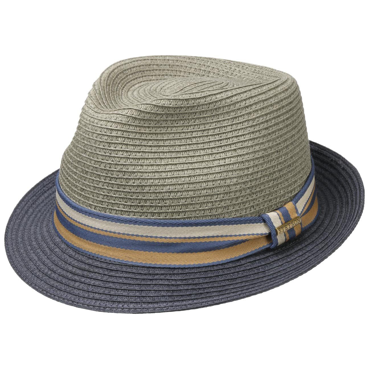 Stetson Licano Trilby - Toyo Strohut - Aus 100% Viskose- Mit UV-Schutz 40 - Grün