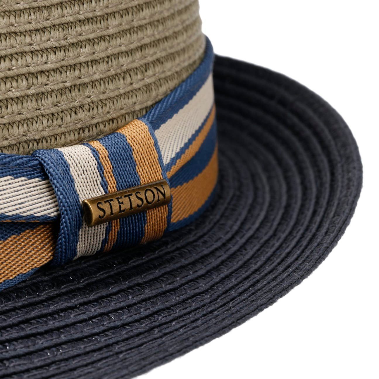 Stetson Licano Trilby - Toyo Strohut - Aus 100% Viskose- Mit UV-Schutz 40 - Grün