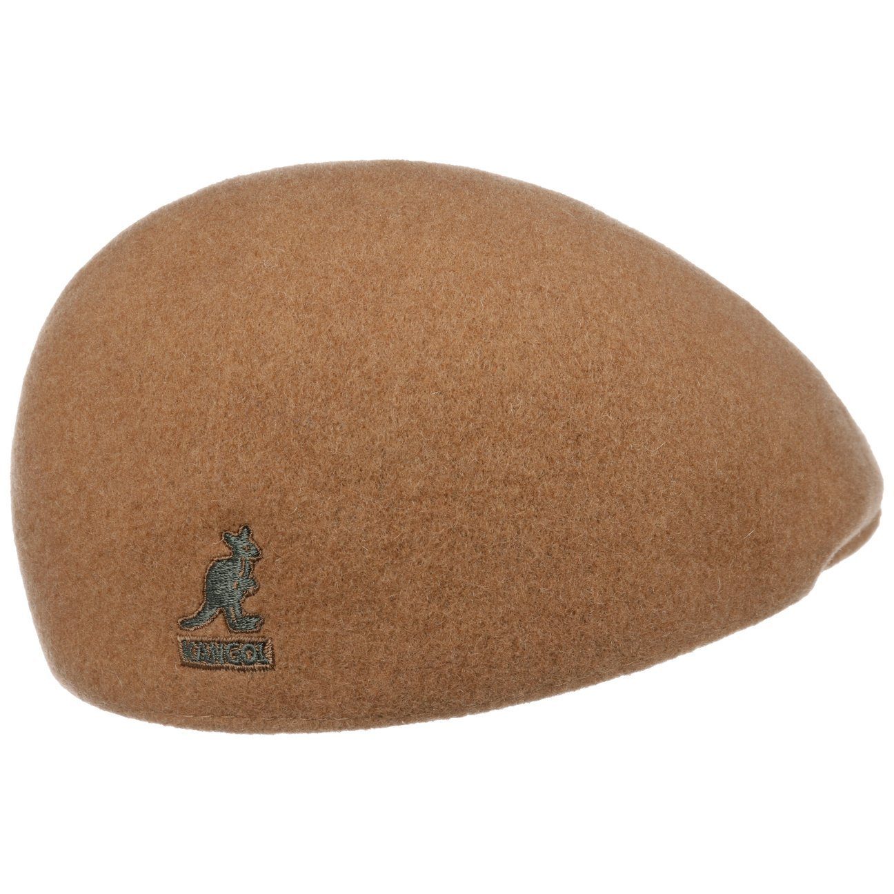 Kangol Seamless 507 Wolle Flatcap Schiebermütze - Wood - Braun