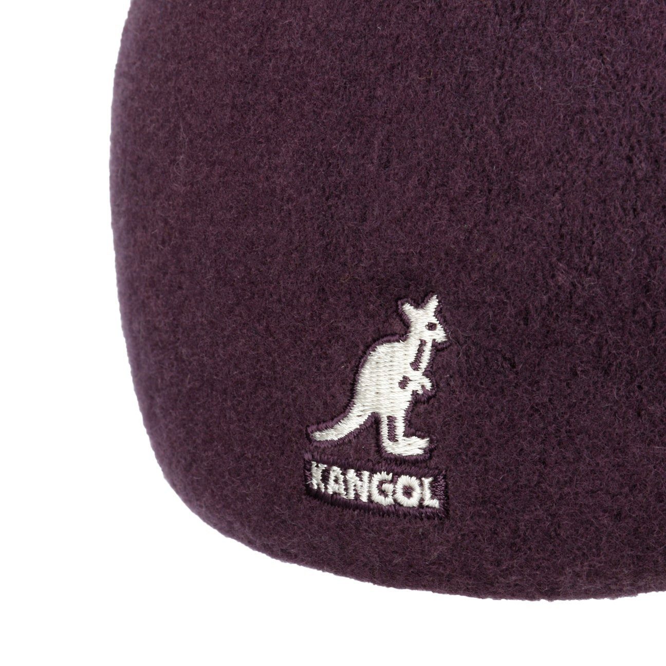 Kangol Seamless 507 Wolle Flatcap Schiebermütze - Deep Plum - Pflaume