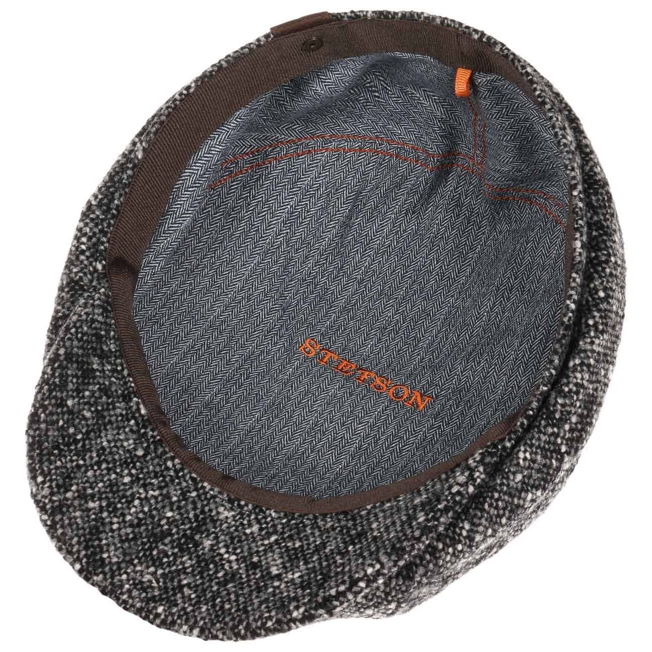 Stetson Hatteras Virgin Wool - Donegal - Schirmmütze aus 100% Schurwolle - 433 - Grau / Schwarz