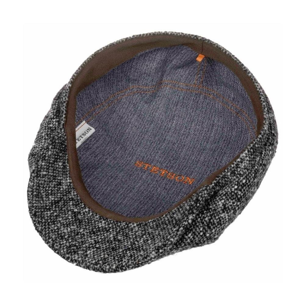 Stetson Brooklin Virgin Wool - Donegal - 6-teilig - Schirmmütze aus 100% Schurwolle - 433 - Grau/Schwarz