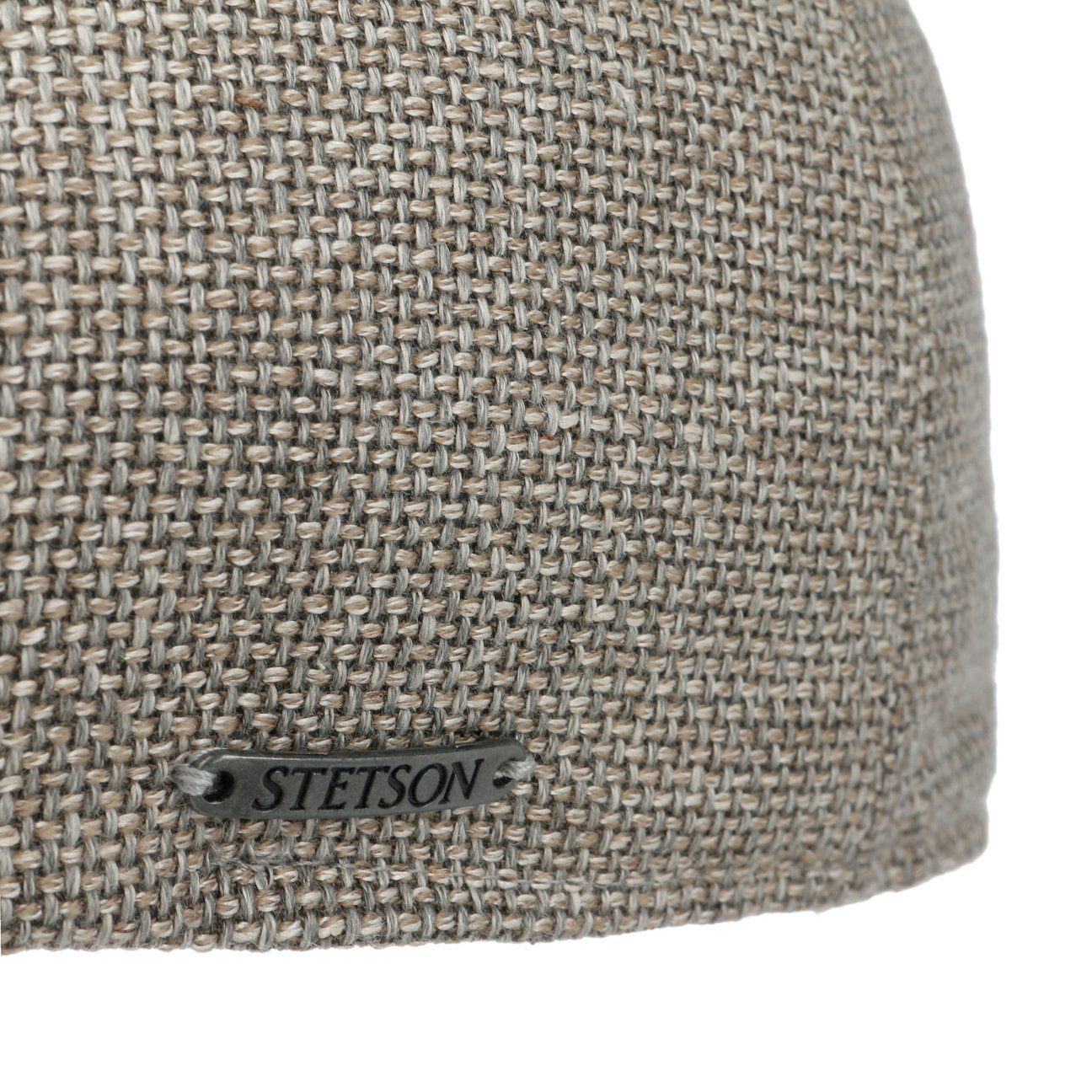 Stetson Texas Taleco Leinen-Mix Duck Cap - 36 - Grau-Beige