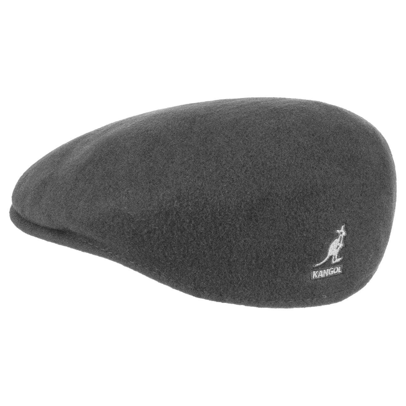 Kangol 504 Wolle Flatcap Schiebermütze - Dark Flanell - Dunkelgrau