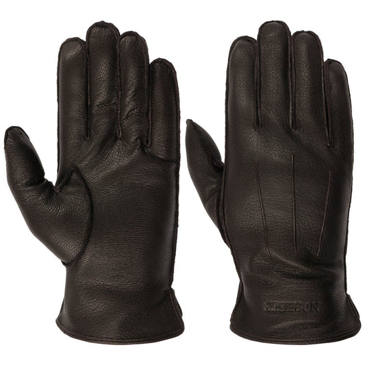 Stetson Leder-Handschuhe mit Futter - Ziegenleder - Braun