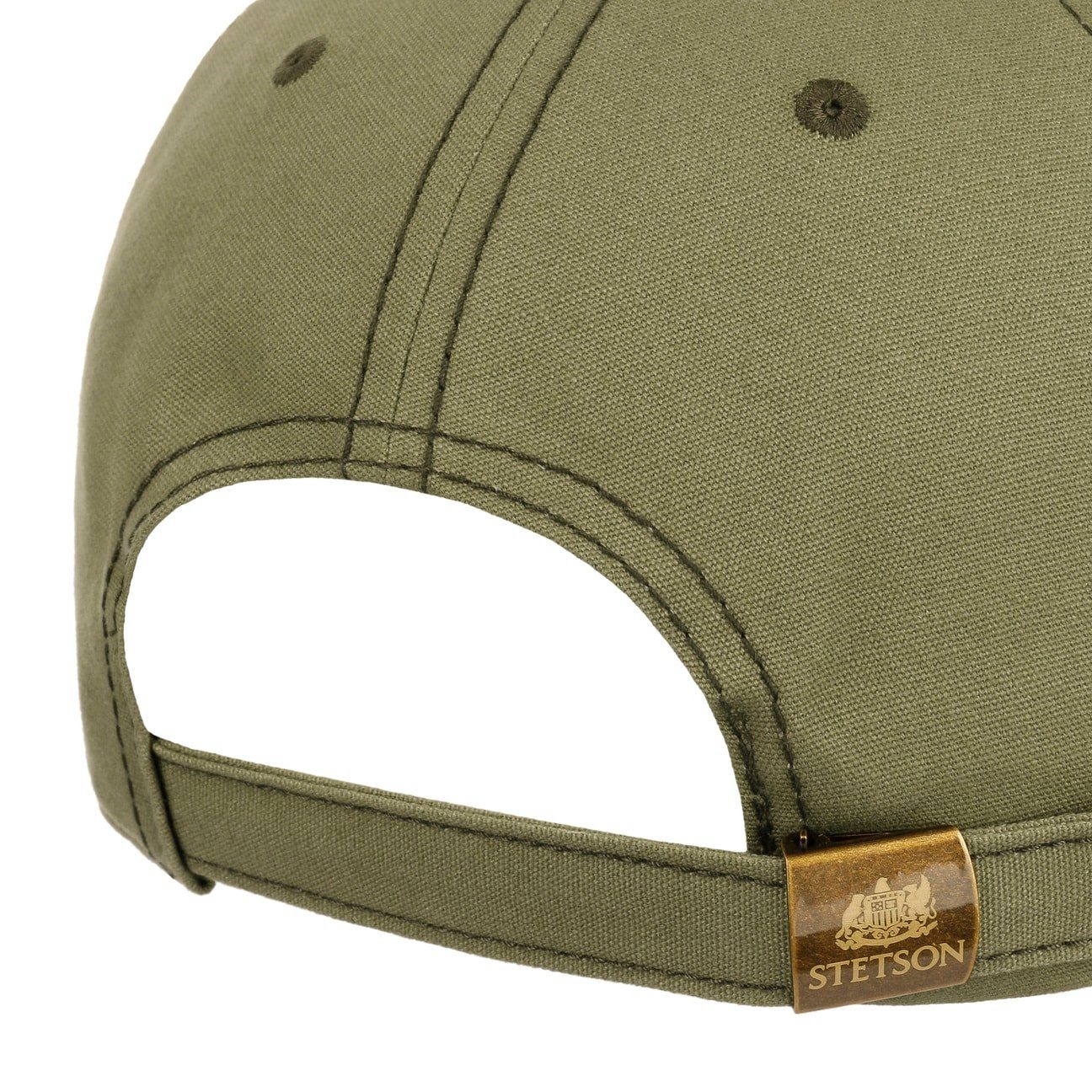 Stetson Cotton Baseball Cap "FISHING" - Oliv