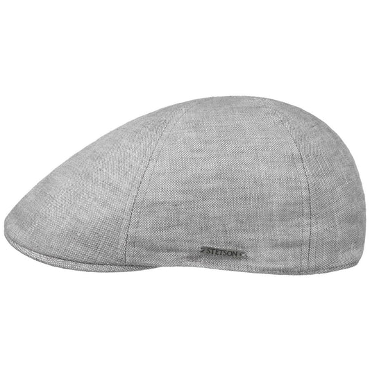 Stetson Texas Just Leinen Duck Cap - 30 - Grau