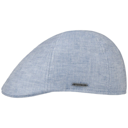 Stetson Texas Just Leinen Duck Cap - 20 - Hellblau