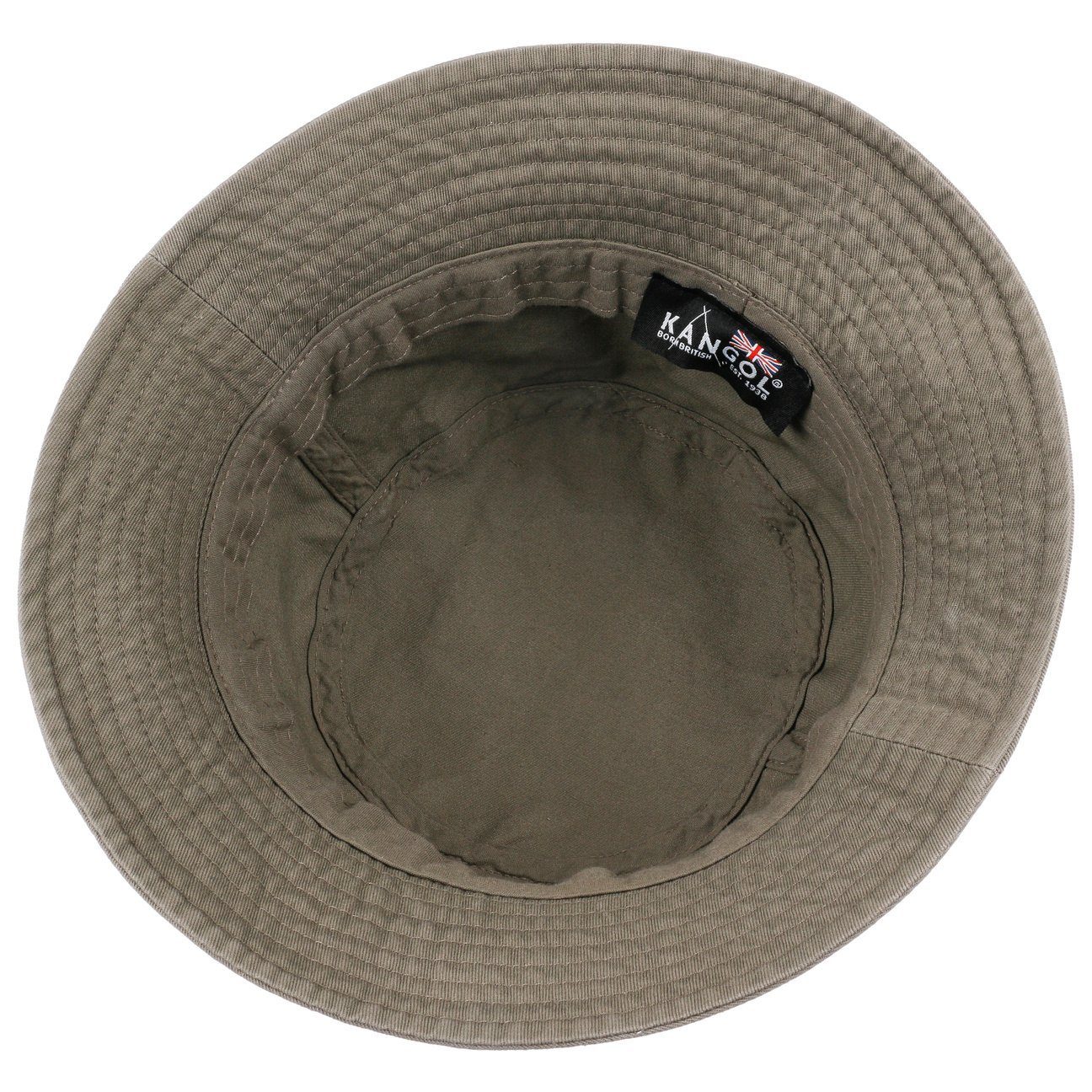 Kangol Washed Bucket Anglerhut - Khaki - Oliv