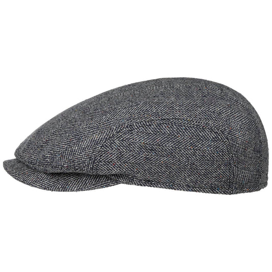 Stetson Ivy Cap Silk - aus 100% Seide - 321 - Blau/Weiß - Made in the EU