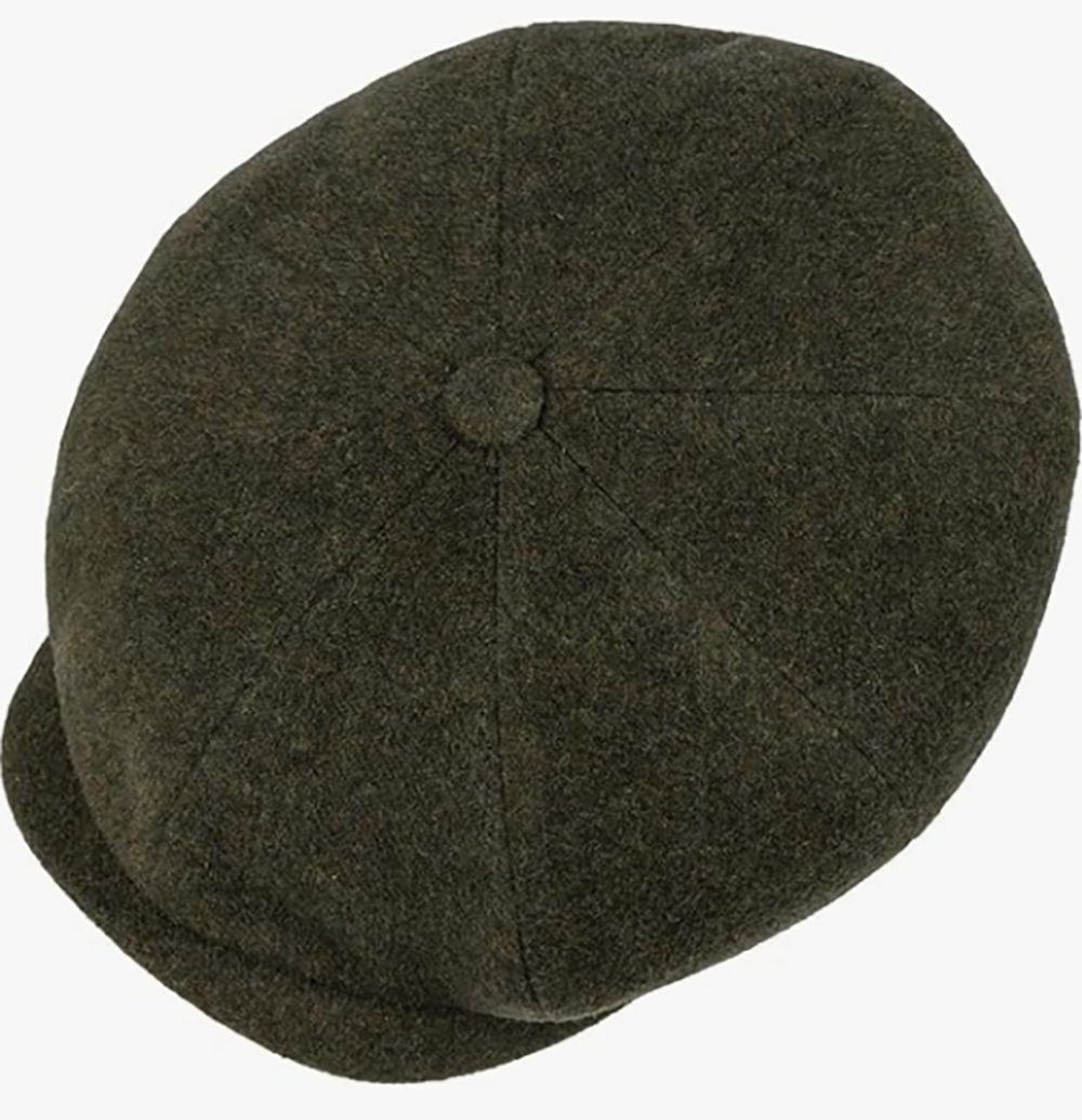 Stetson Hatteras Wolle Kaschmir - Flatcap - 8-teilig - Oliv