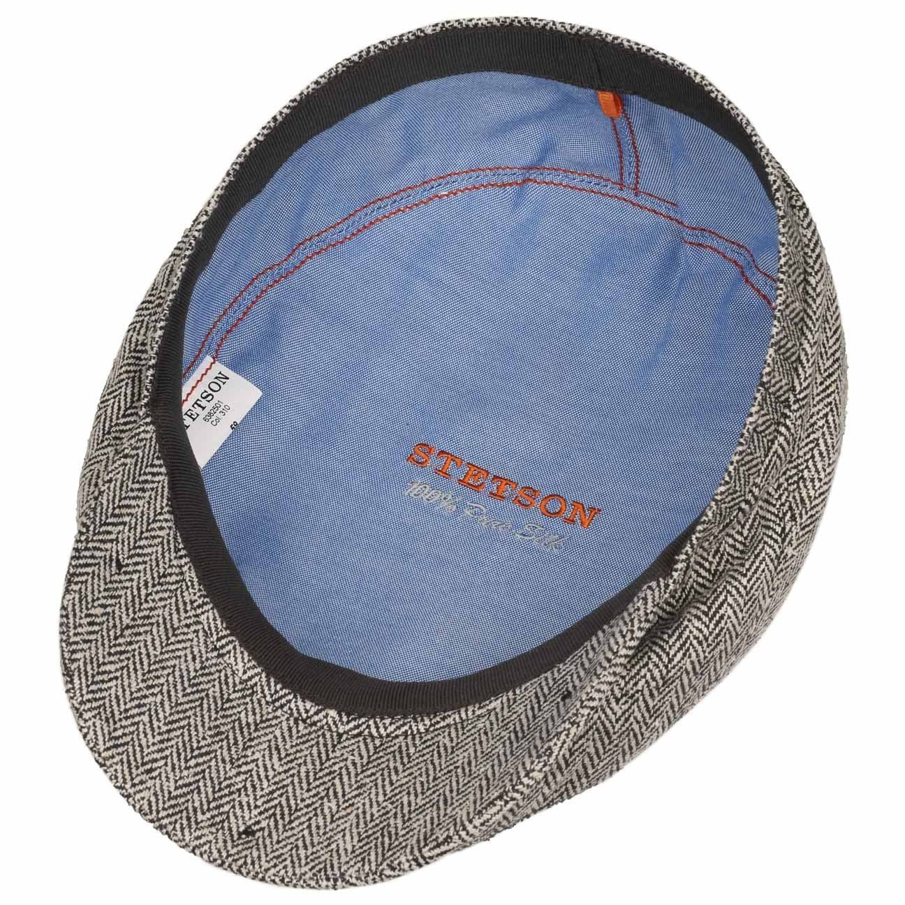 Stetson Belfast Silk - aus 100% Seide - 310 - Schwarz/Weiß - Made in the EU