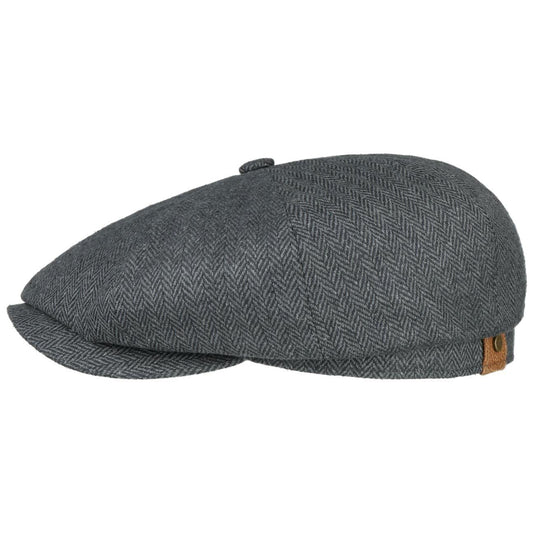 Stetson Hatteras Silk - aus 100% Seide - 333 - Schwarz/Dunkelgrau - Made in the EU