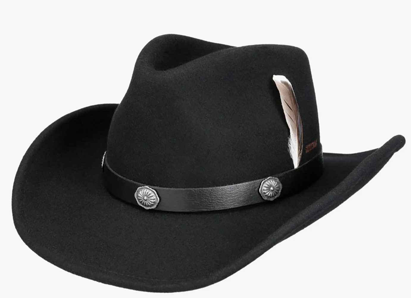 Stetson Tamalo Western Woolfelt Traveller - Wollfilzhut - Knautschbar / Wasserfest - Schwarz