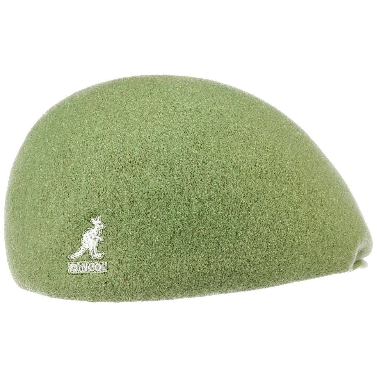 Kangol Seamless 507 Wolle Flatcap Schiebermütze - Sea Kelp - Grün