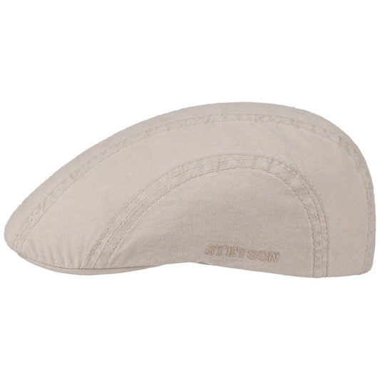 Stetson Madison Organic Ivy Cap  - Nachhaltig - Flatcap aus 100% organischer Baumwolle - Hellbeige