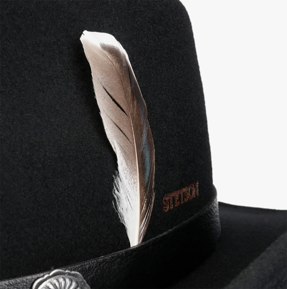 Stetson Tamalo Western Woolfelt Traveller - Wollfilzhut - Knautschbar / Wasserfest - Schwarz