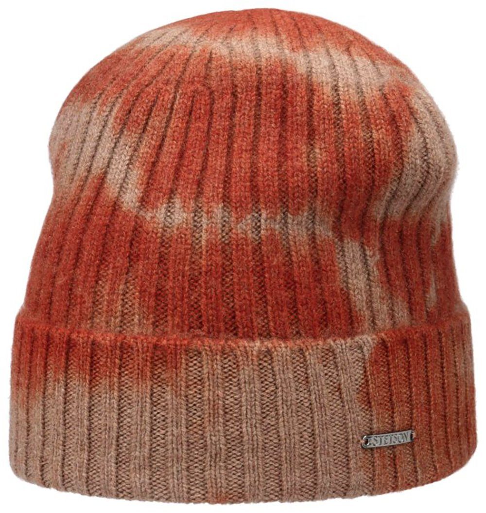 STETSON Kaschmir Beanie Beige/Rot