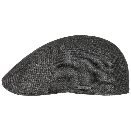 Stetson Texas Taleco Leinen-Mix Duck Cap - 31 - Grau